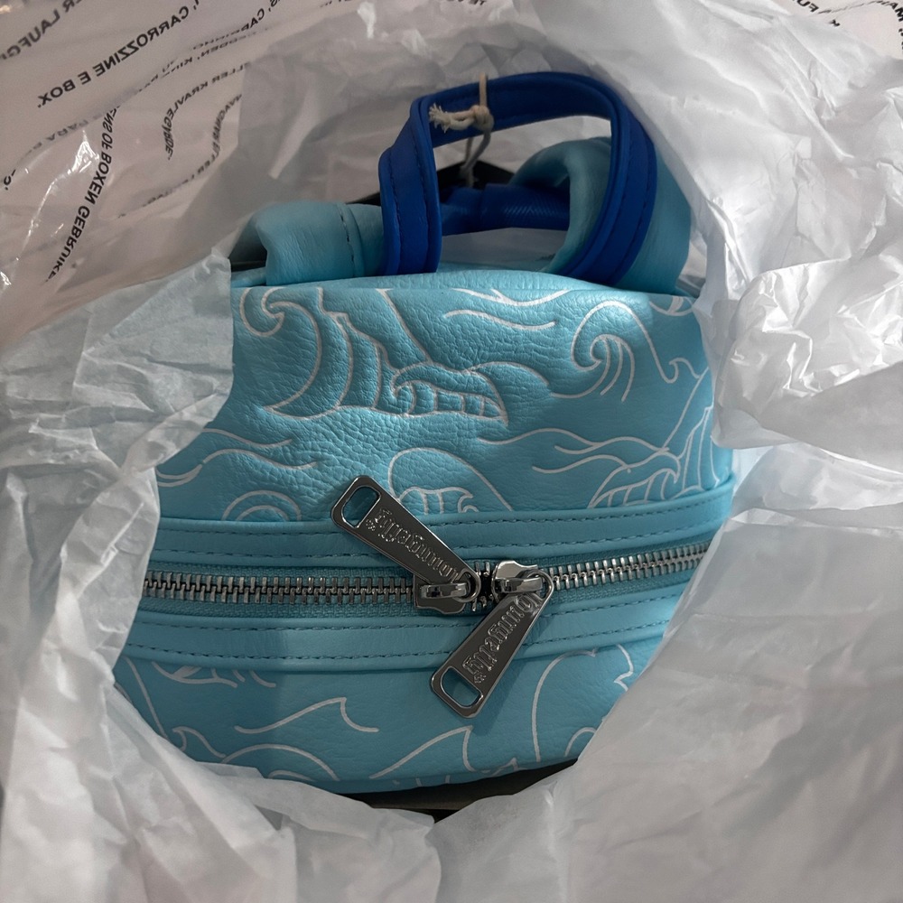 Loungefly SeaWorld Sea Turtle Mini Backpack Blue Green Movable Parts NWT - Picture 6 of 6